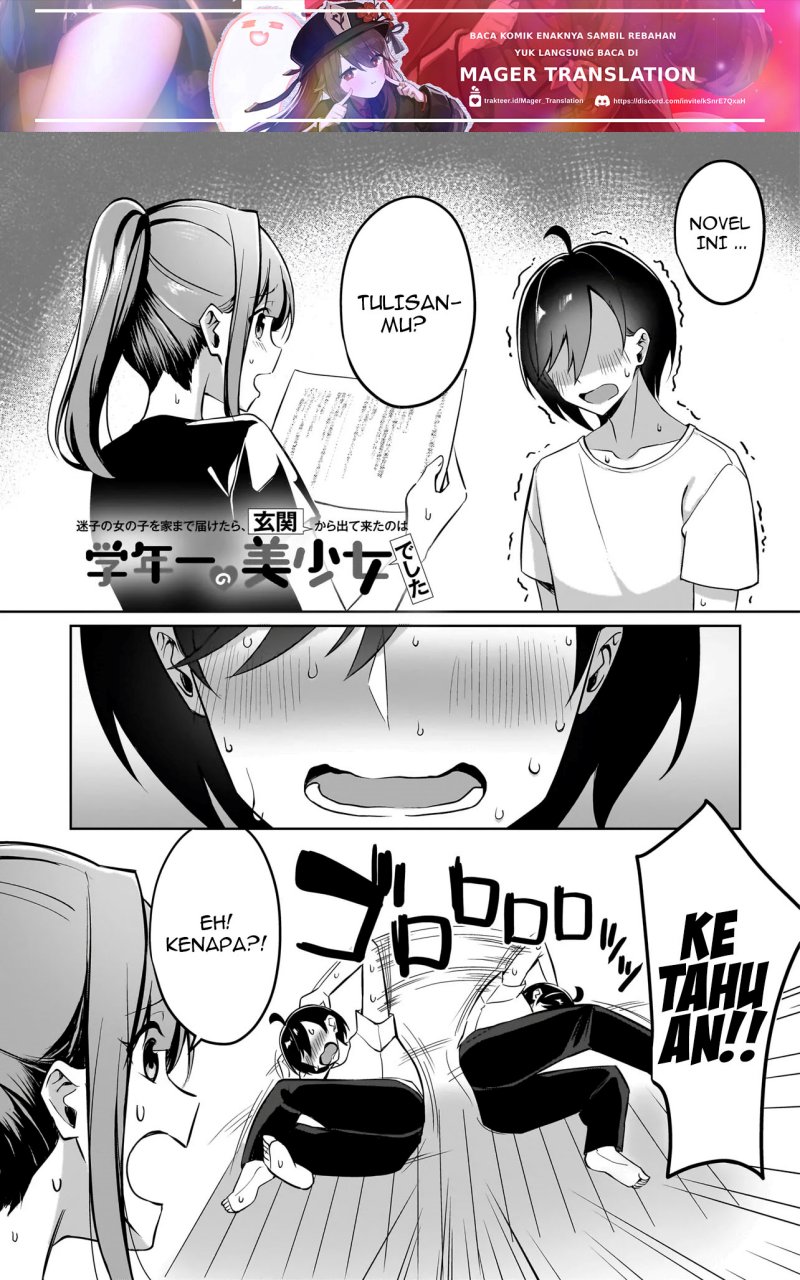 Maigo no Onnanoko o Ie Made Todoketara, Genkan kara Detekita no wa Gakunen Ichi no Bishoujo deshita Chapter 04 Gambar 2