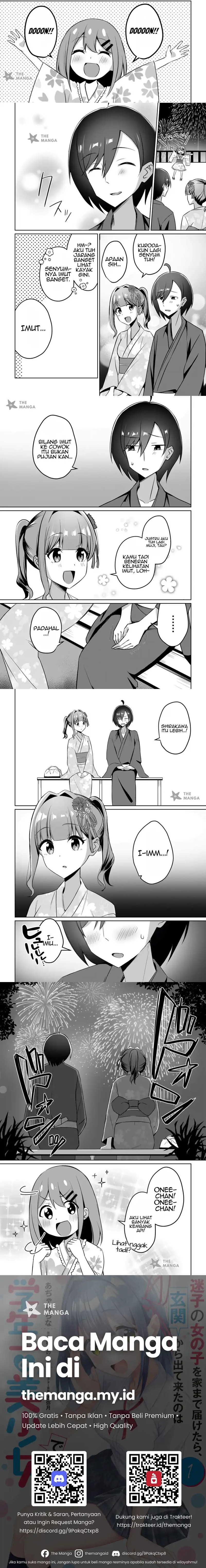 Maigo no Onnanoko o Ie Made Todoketara, Genkan kara Detekita no wa Gakunen Ichi no Bishoujo deshita Chapter 11.1 Gambar 2