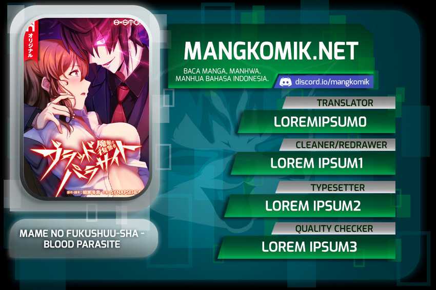 Mame no Fukushuu-sha – Blood Parasite Chapter 09 Gambar 1