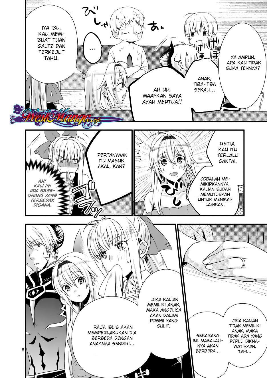 Maou desu Onna Yuusha no Hahaoya to Saikon Shita no de Onna Yuusha ga Giri no Musume ni Narimashita Chapter 08 Gambar 8