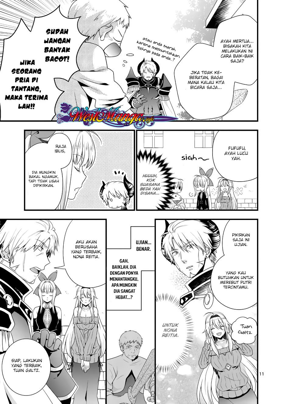 Maou desu Onna Yuusha no Hahaoya to Saikon Shita no de Onna Yuusha ga Giri no Musume ni Narimashita Chapter 08 Gambar 12
