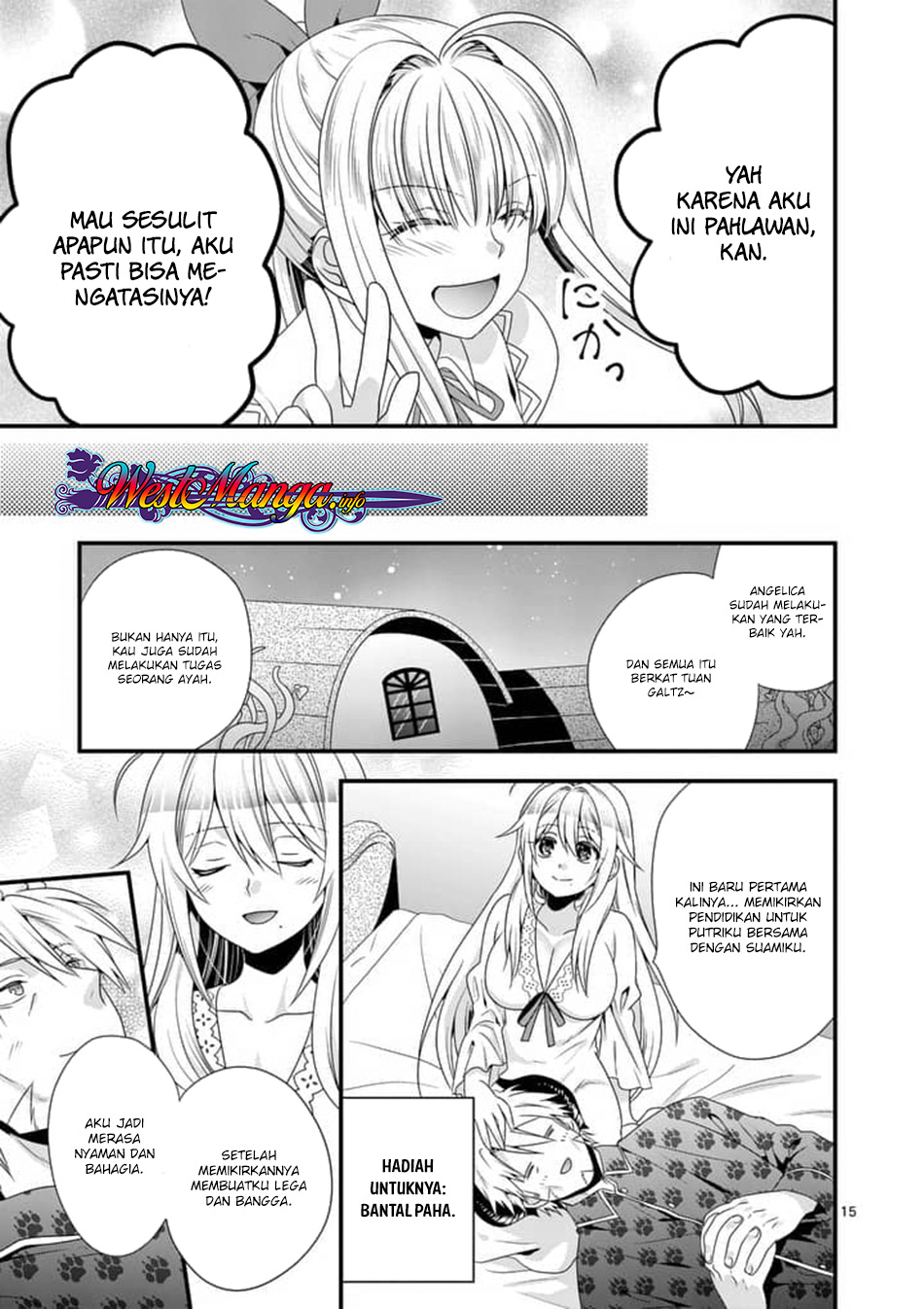 Maou desu Onna Yuusha no Hahaoya to Saikon Shita no de Onna Yuusha ga Giri no Musume ni Narimashita Chapter 14 Gambar 17