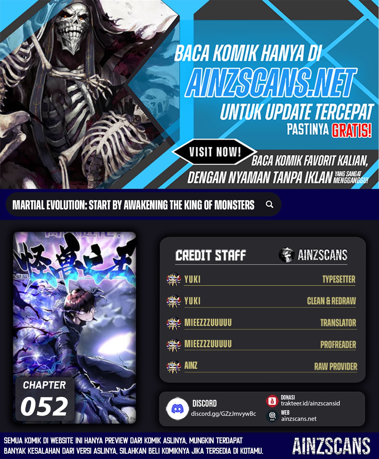 Martial Evolution: Start by Awakening the King of Monsters Chapter 52 Gambar 1