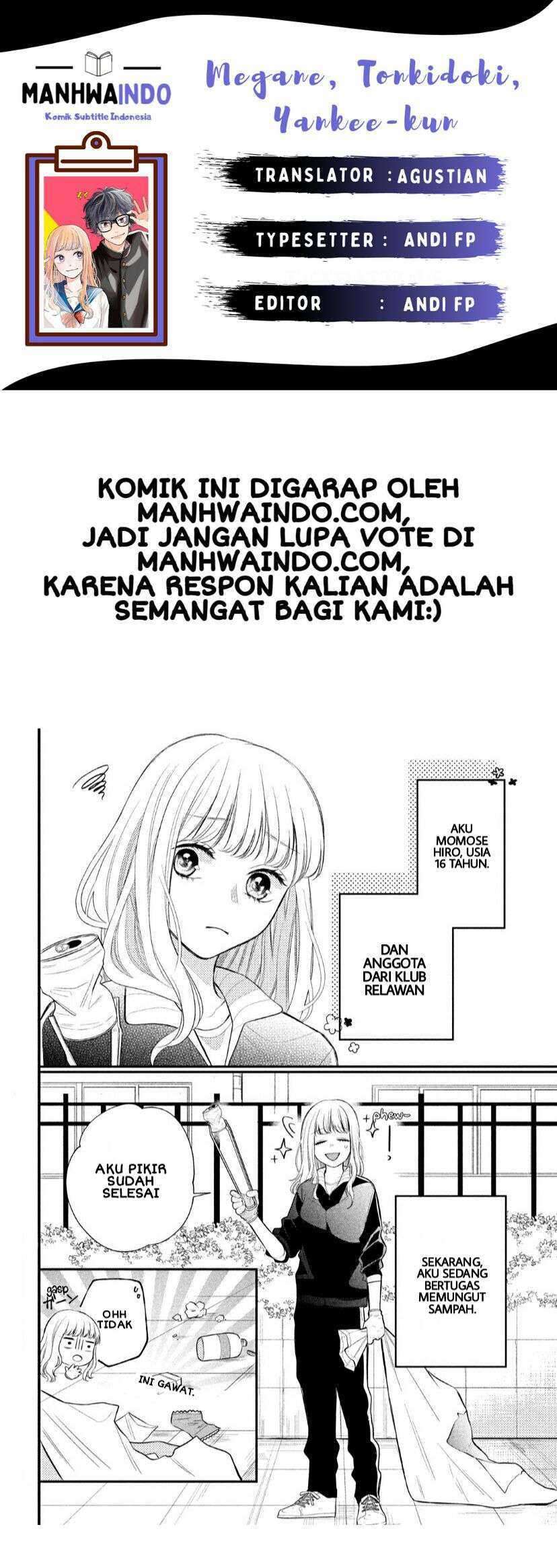 Megane Tokidoki Yankee-kun Chapter 02 Gambar 1
