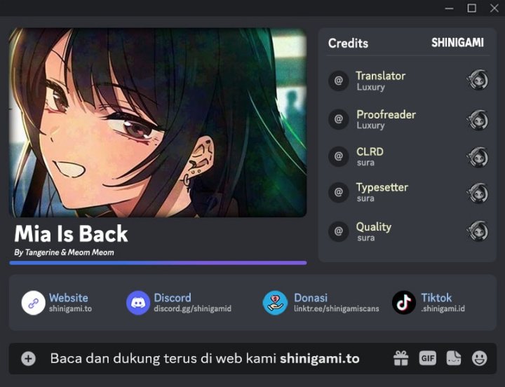 Mia Has Returned Chapter 19 Gambar 1