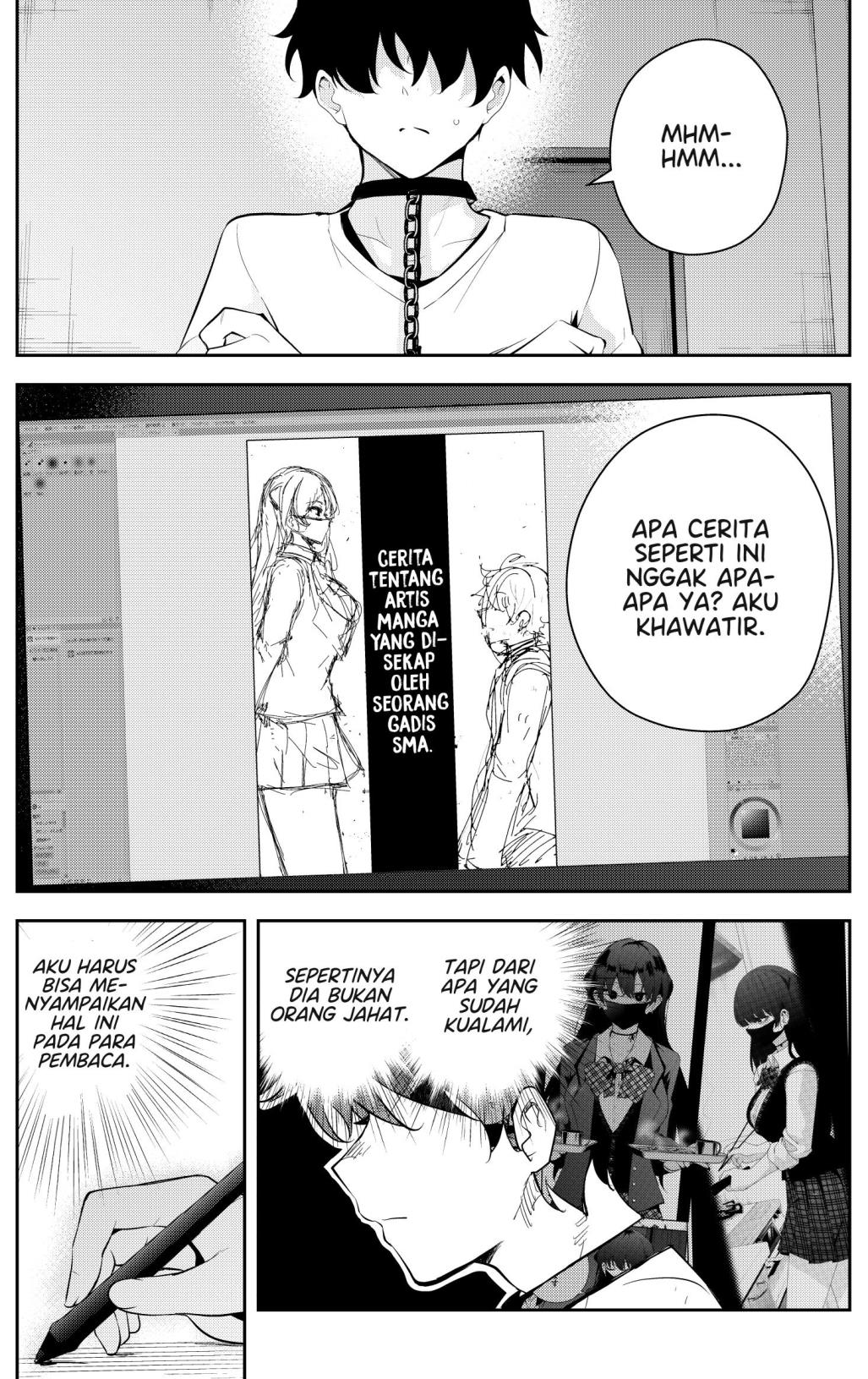 Mishiranu Joshikousei ni Kankensareta Mangaka no Hanashi (The Story of a Manga Artist Confined by a Strange High School Girl) Chapter 18 Gambar 1