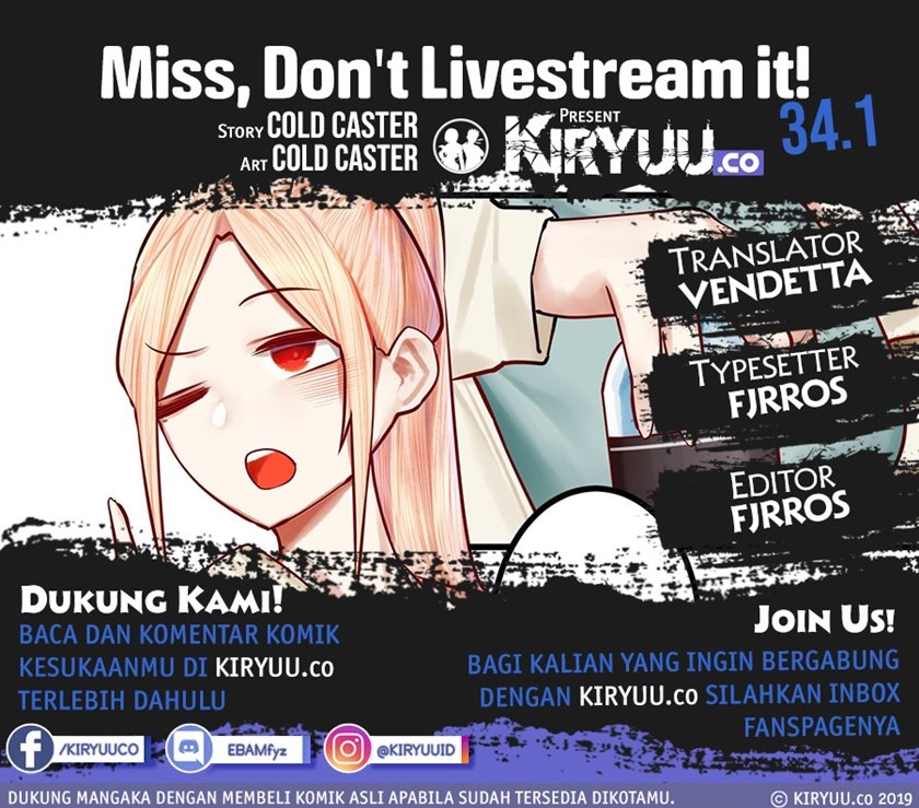 Miss, don’t livestream it! Chapter 34.1 Gambar 1