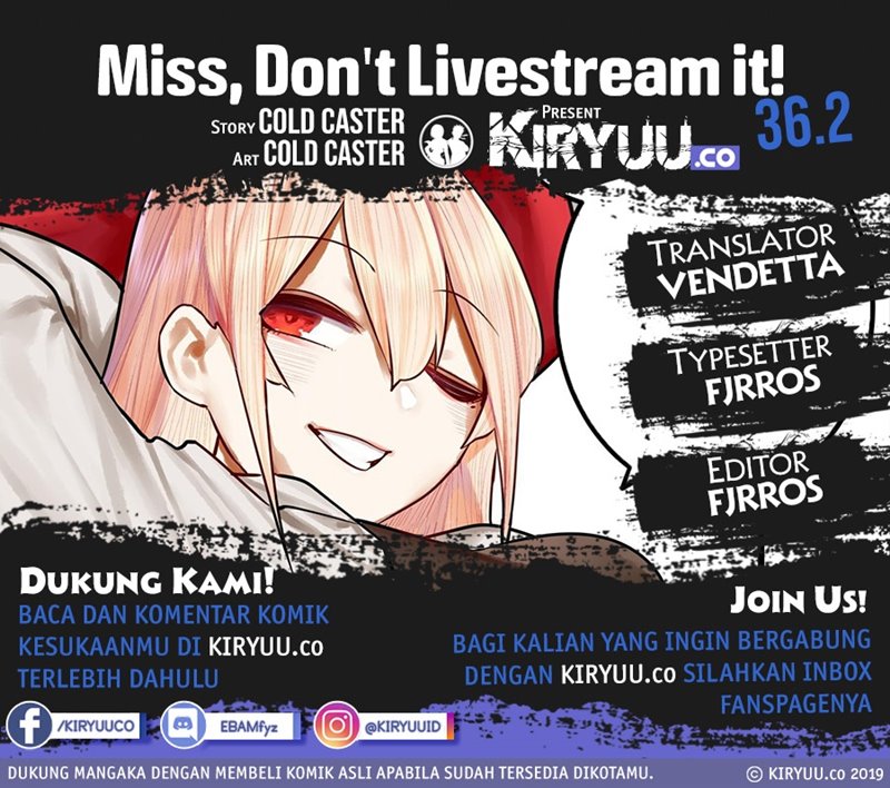 Miss, don’t livestream it! Chapter 36.2 Gambar 1