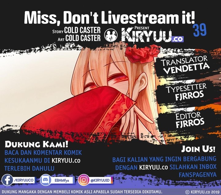 Miss, don’t livestream it! Chapter 39.1 Gambar 1