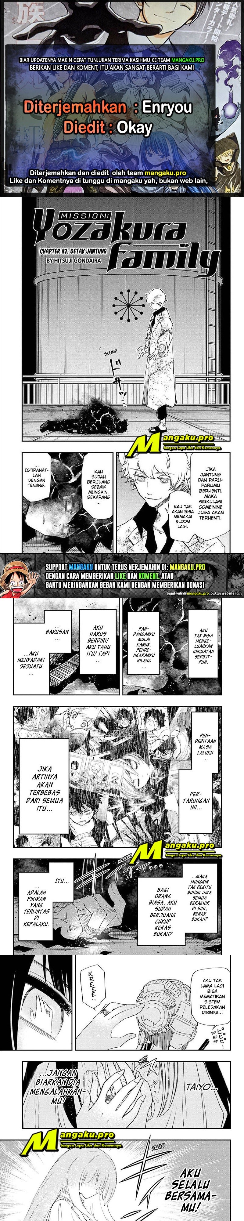Mission: Yozakura Family Chapter 82 Gambar 1