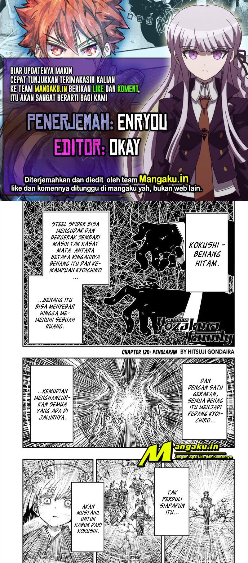 Mission: Yozakura Family Chapter 120 Gambar 1
