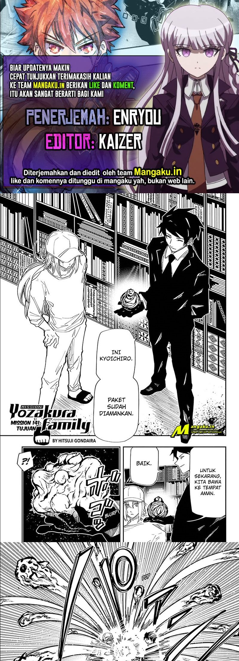 Mission: Yozakura Family Chapter 141 Gambar 1