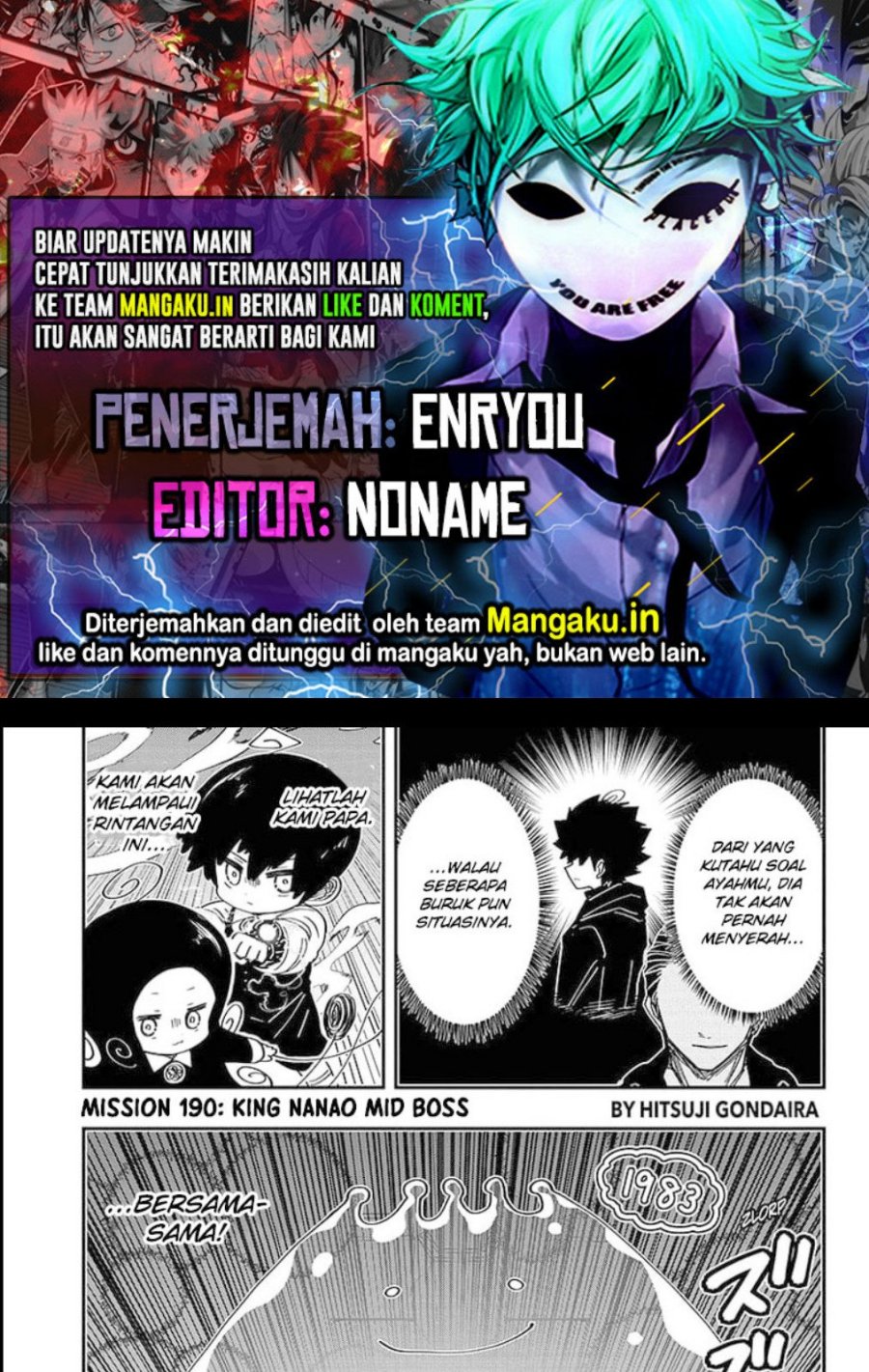 Mission: Yozakura Family Chapter 190 Gambar 1
