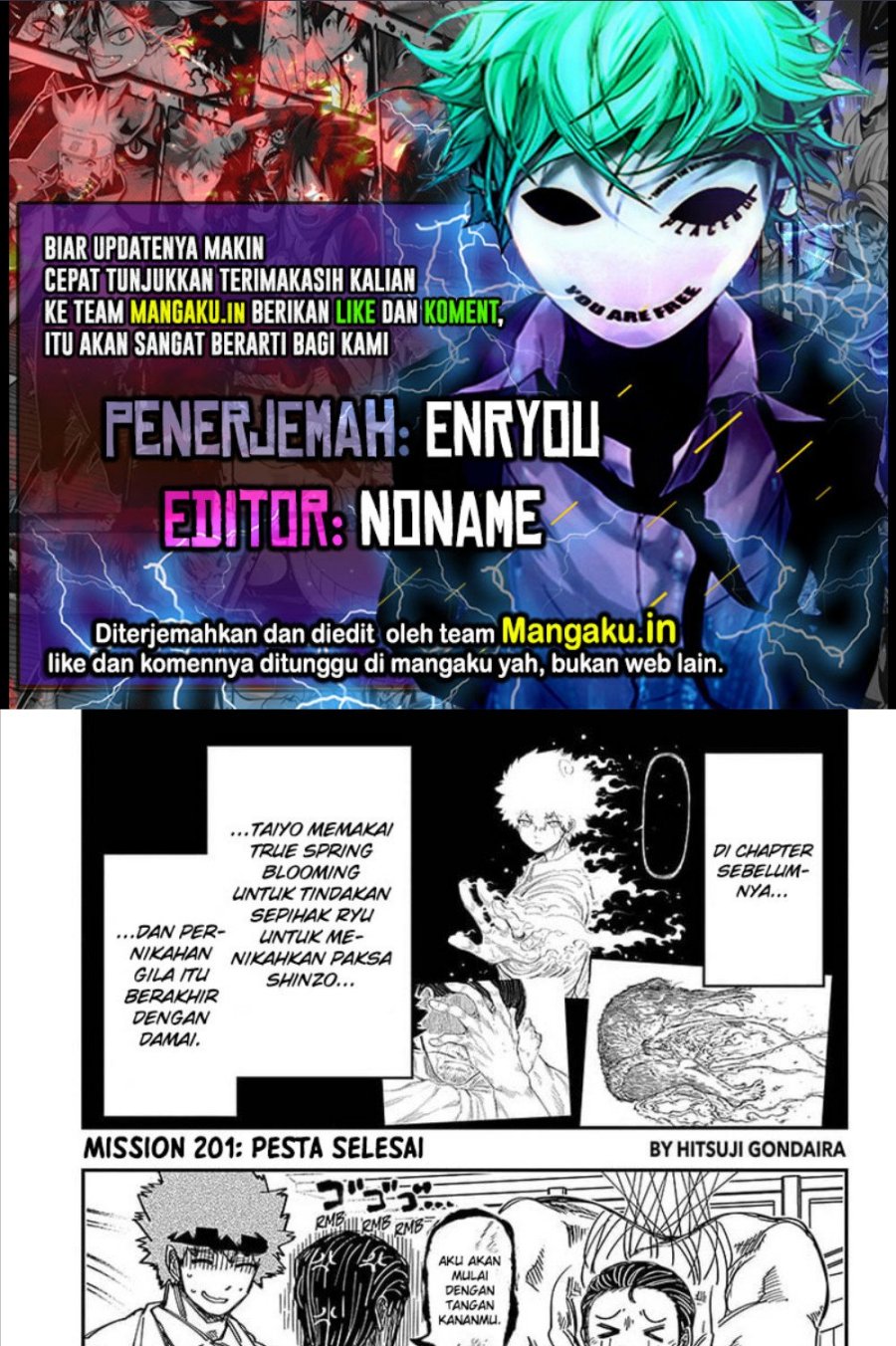 Mission: Yozakura Family Chapter 201 Gambar 1