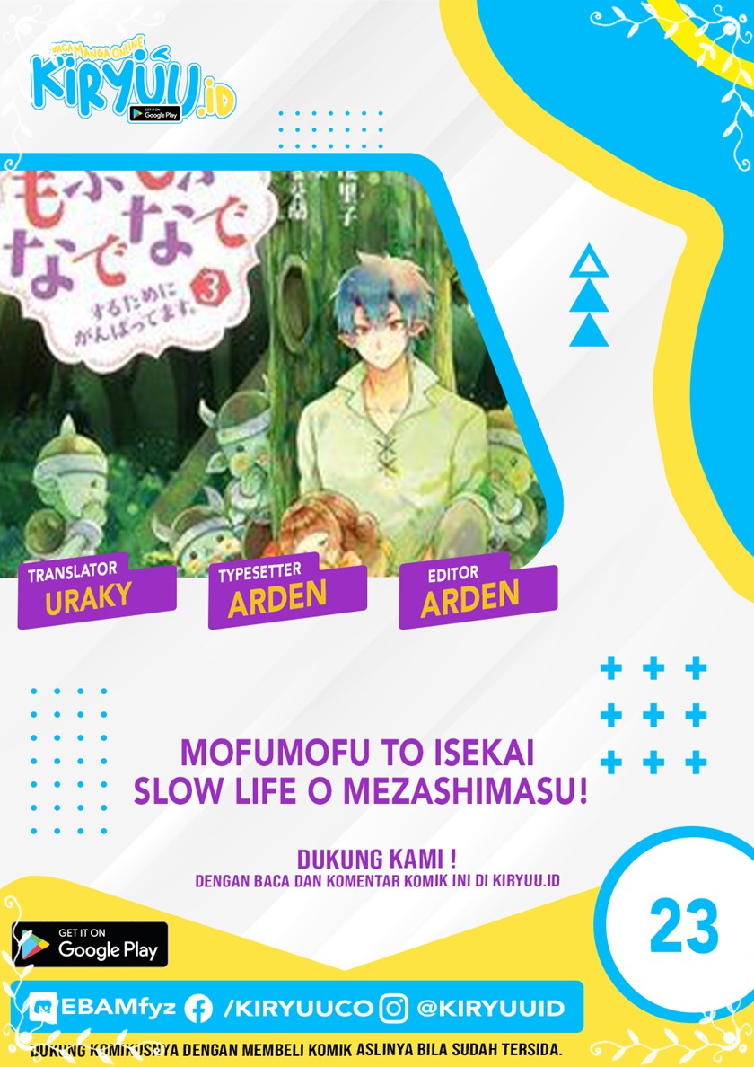 Mofumofu to Isekai Slow Life o Mezashimasu! Chapter 23 Gambar 1