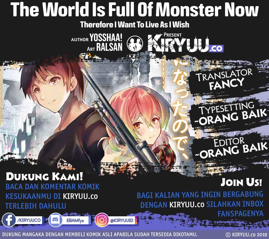 Monster ga Afureru Sekai ni Natta Node, Suki ni Ikitai to Omoimasu (The World Is Full of Monsters Now, Therefore I Want to Live as I Wish) Chapter 12 Gambar 1