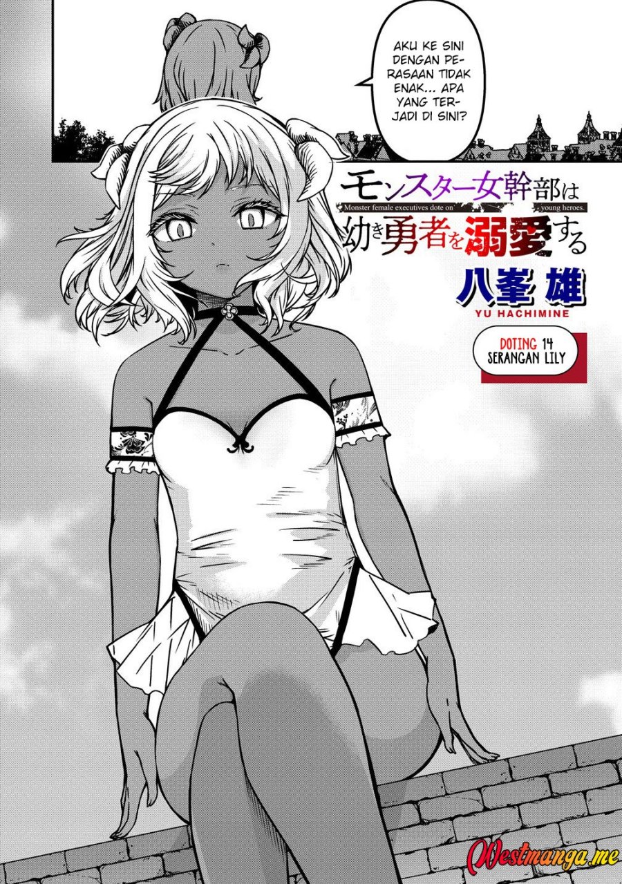 Monster Onna Kanbu wa Osanaki Yuusha wo Dekiaisuru Chapter 14 Gambar 4