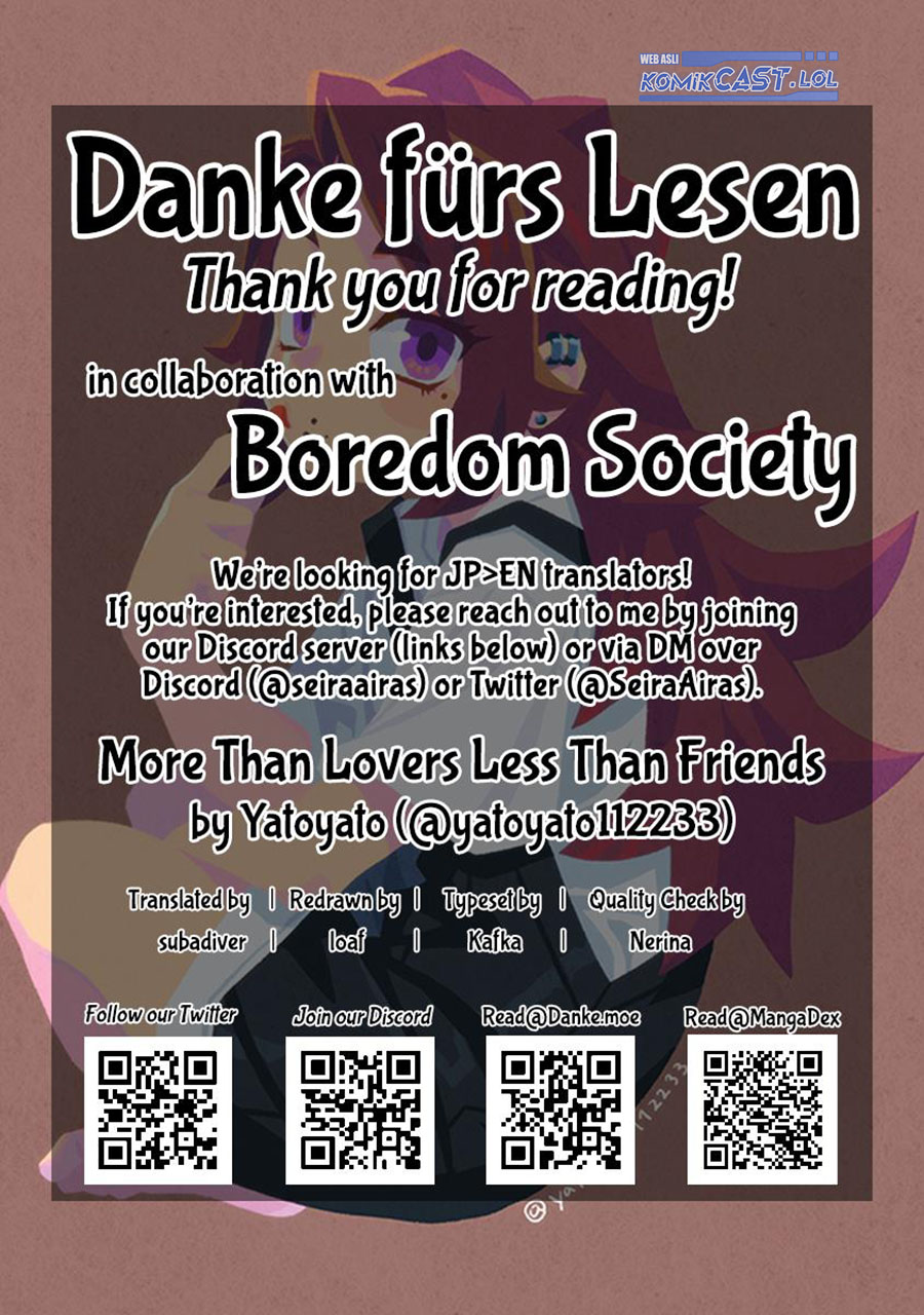 More Than Lovers Less Than Friends Chapter 31 Gambar 18