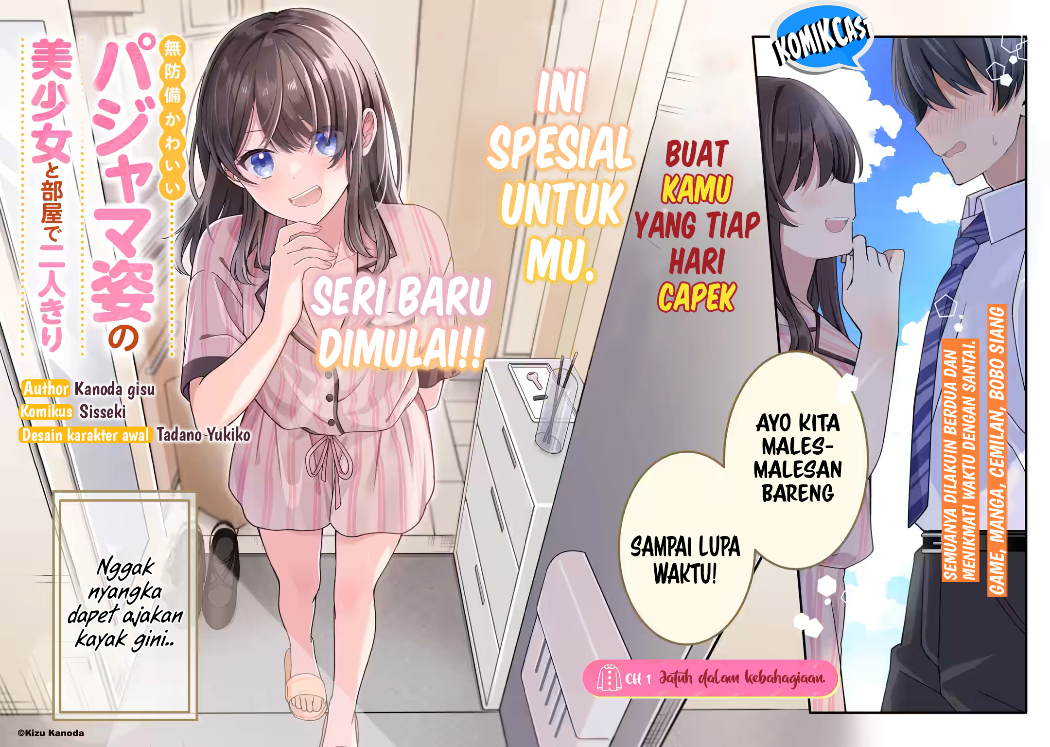Muboubi Kawaii Pajama Sugata no Bishoujo to Heya de Futarikiri Chapter 01 Gambar 3