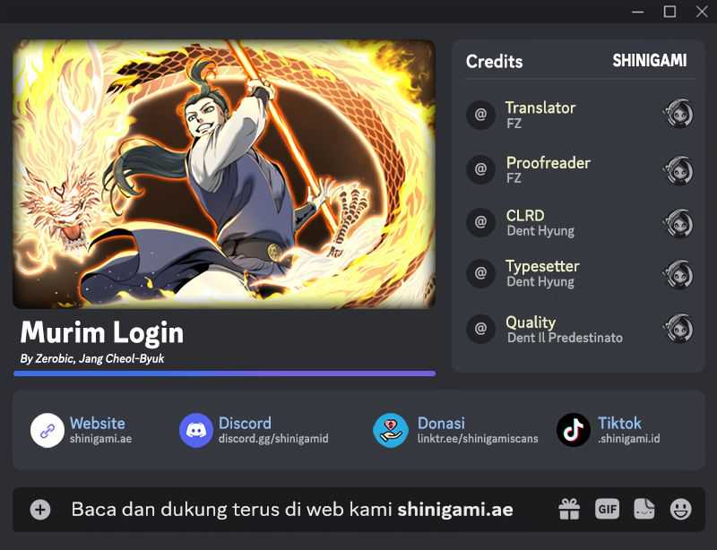 Murim Login Chapter 209 Gambar 1