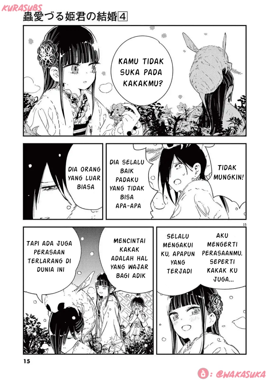 Mushi Mezuru Himegimi no Kekkon Chapter 24 Gambar 15