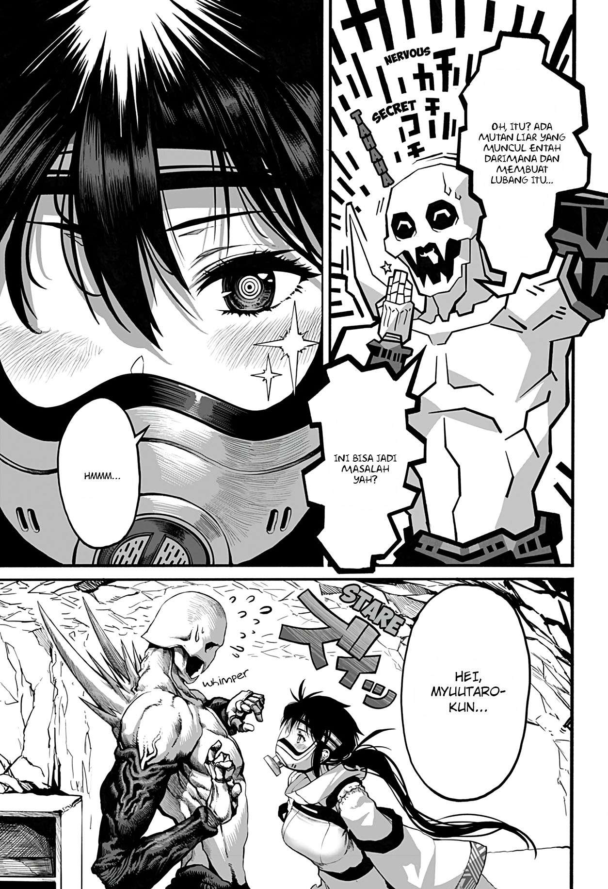 Mutant wa Ningen no Kanojo to Kisu ga Shitai Chapter 04 Gambar 5