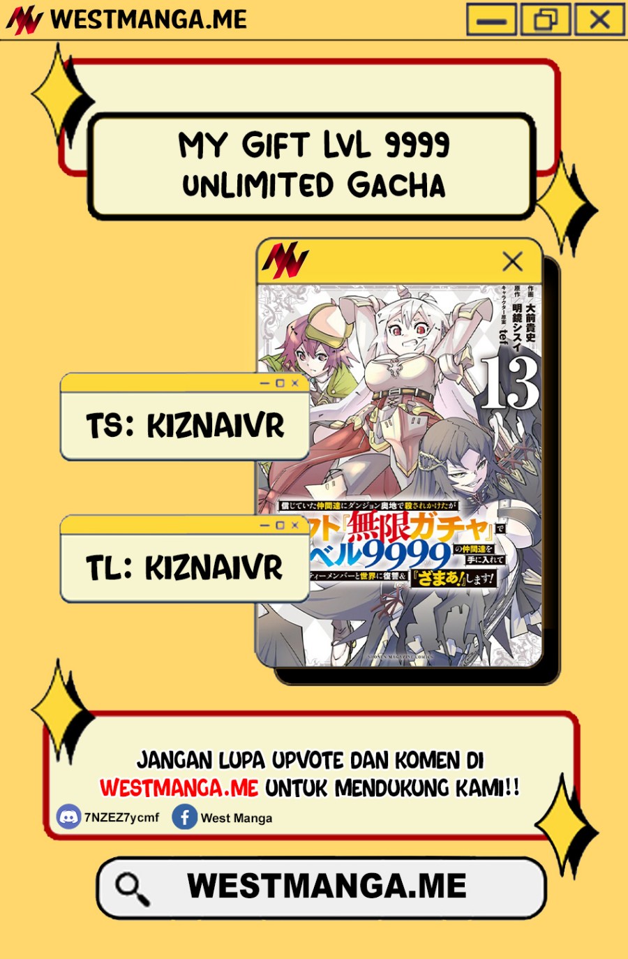 My Gift LVL 9999 Unlimited Gacha Chapter 178 Gambar 1