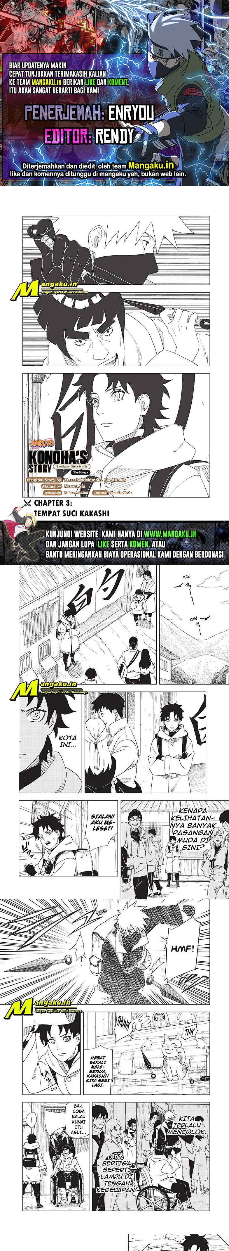 Naruto: Konoha’s Story—The Steam Ninja Scrolls Chapter 03.1 Gambar 1