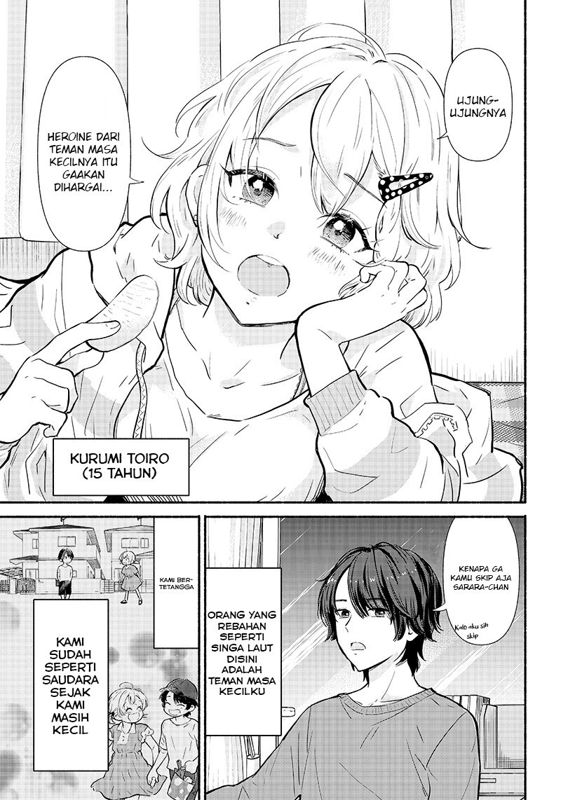 Nee, Mou Isso Tsukiacchau? Osananajimi No Bishoujo Ni Tanomarete, Camo Kareshi Hajimemashita Chapter 01.1 Gambar 8