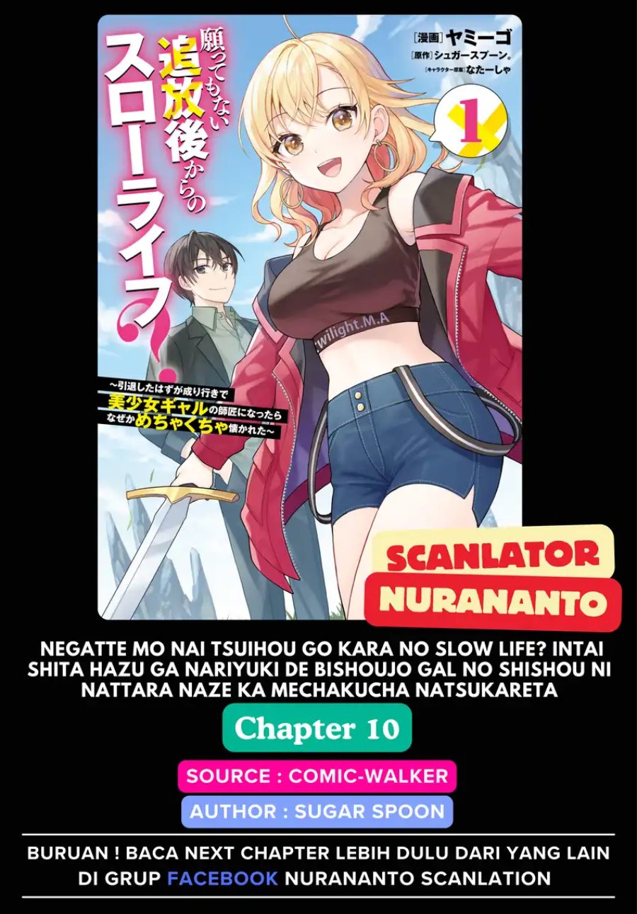 Negatte mo Nai Tsuihou Go kara no Slow Life? Intai Shita Hazu ga Nariyuki de Bishoujo Gal no Shishou ni Nattara Naze ka Mechakucha Natsukareta Chapter 10 Gambar 1