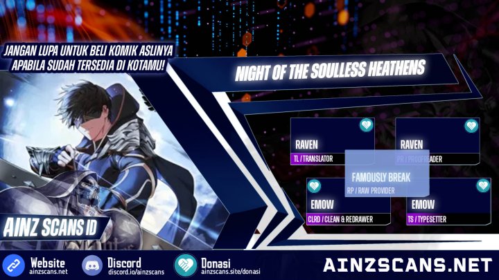 Night of the Soulless Heathens Chapter 01 Gambar 1