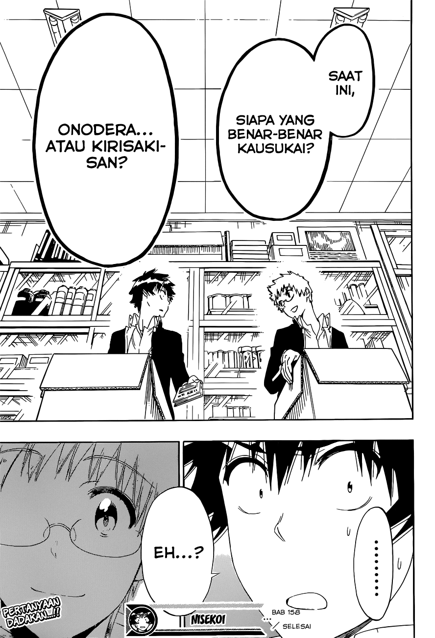 Nisekoi Chapter 158 Gambar 20