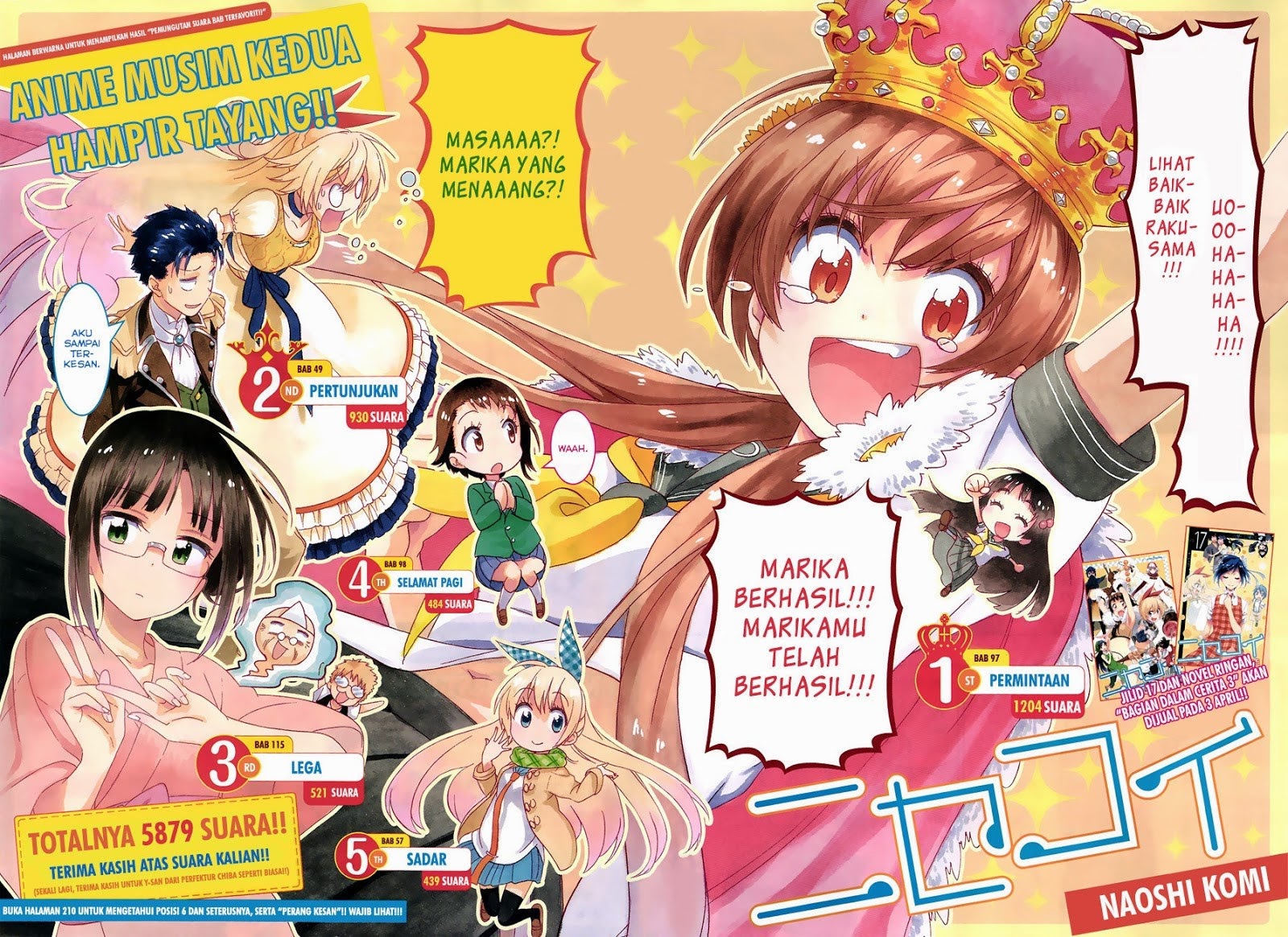 Nisekoi Chapter 164 Gambar 3