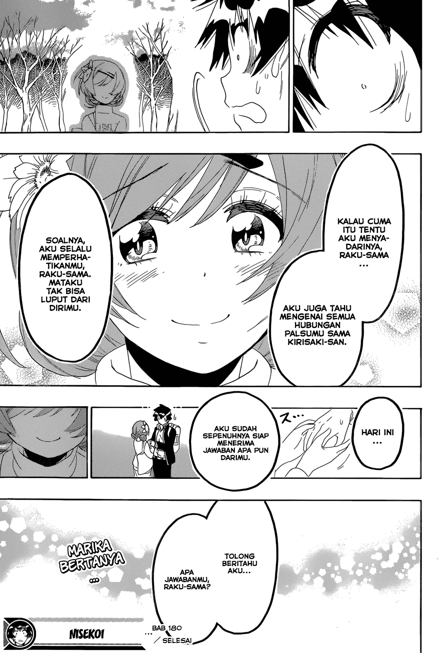 Nisekoi Chapter 180 Gambar 19