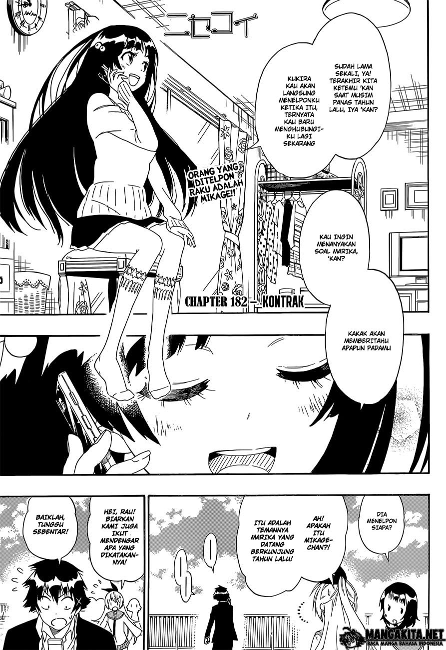 Nisekoi Chapter 182 Gambar 2