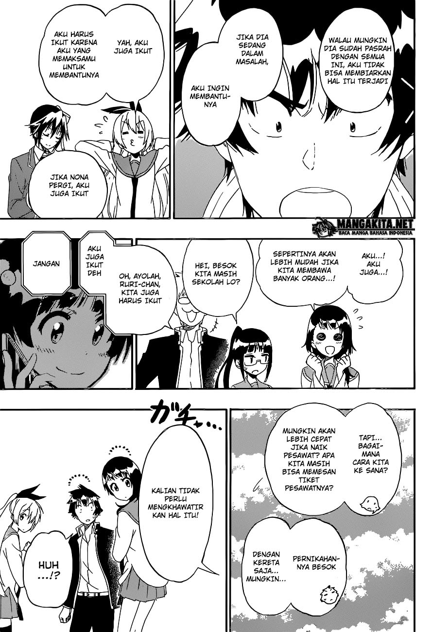 Nisekoi Chapter 182 Gambar 18
