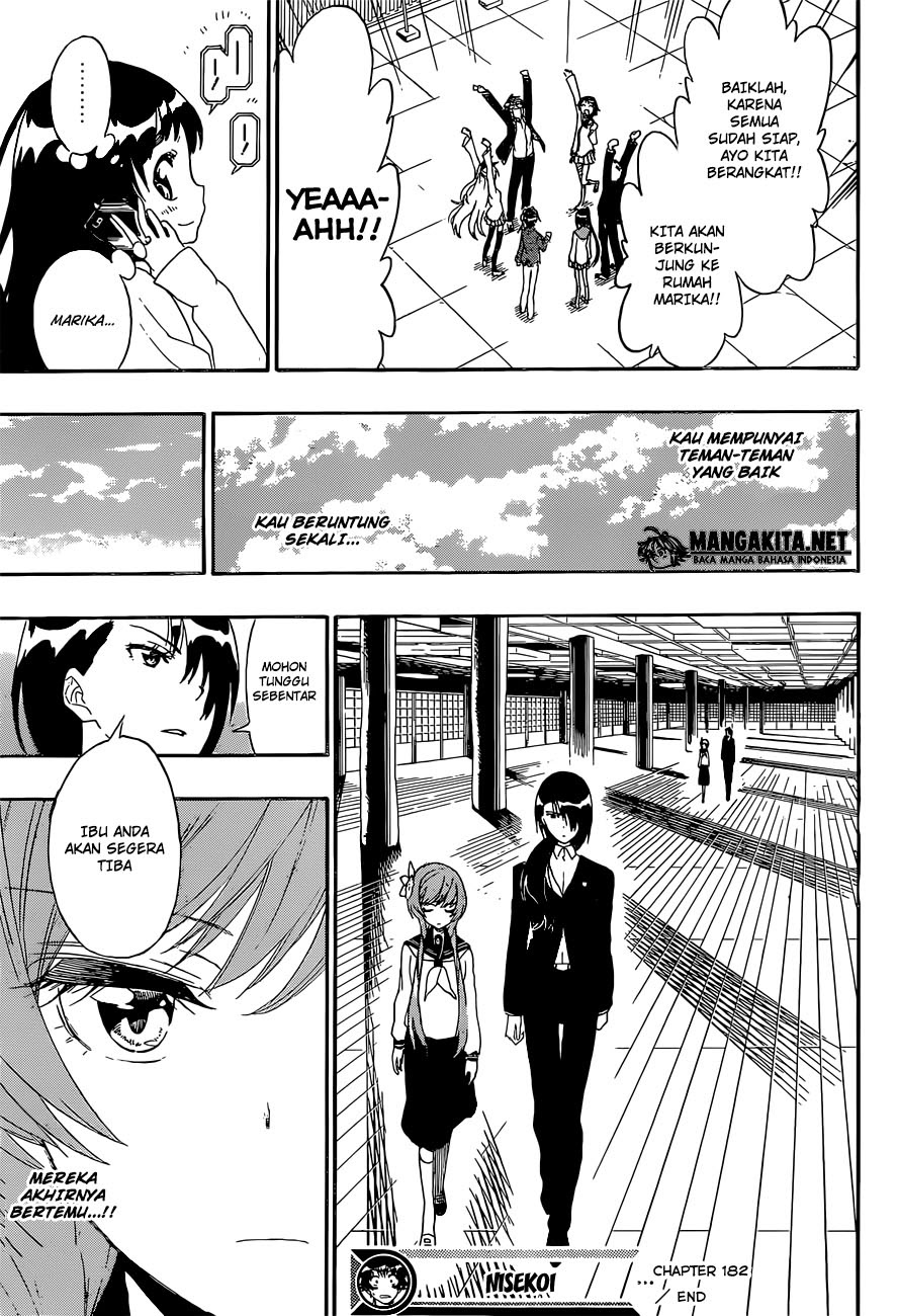 Nisekoi Chapter 182 Gambar 20