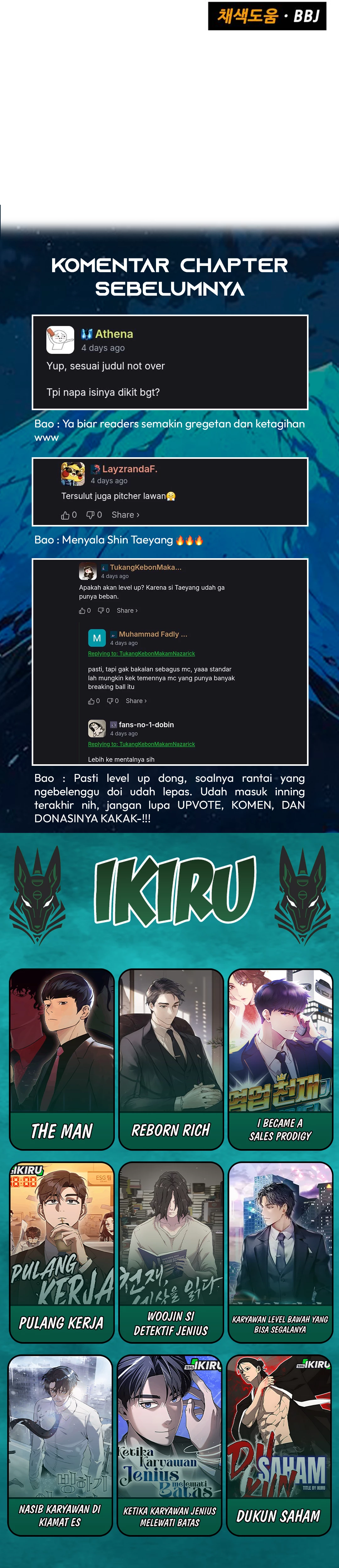 Not Over Chapter 61 Gambar 45