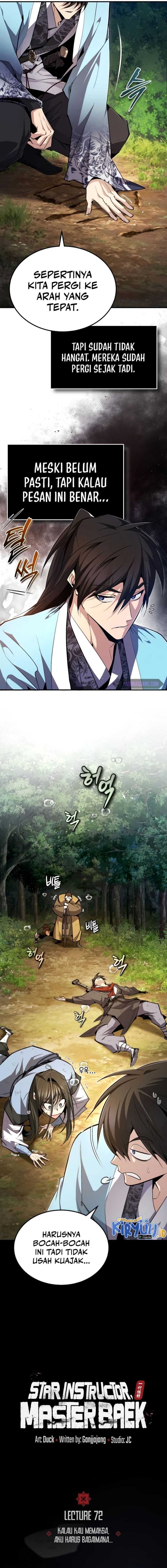 Number One Star Instructor Master Baek Chapter 72 Gambar 3