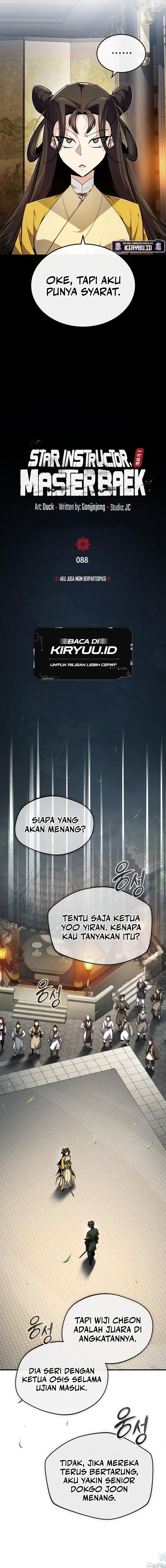 Number One Star Instructor Master Baek Chapter 88 Gambar 6