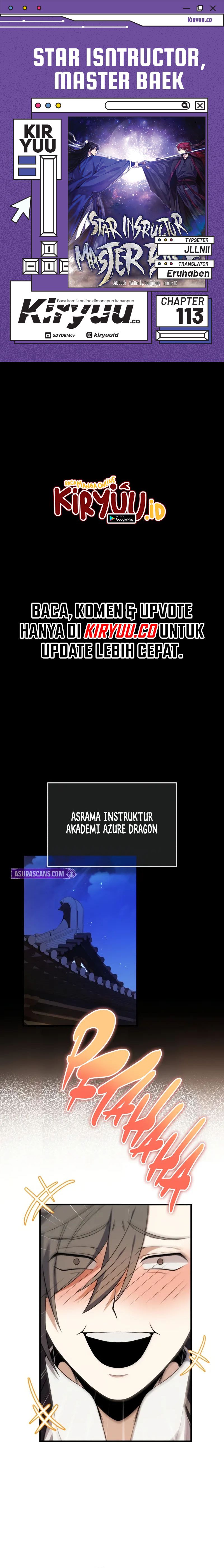 Number One Star Instructor Master Baek Chapter 113 Gambar 1