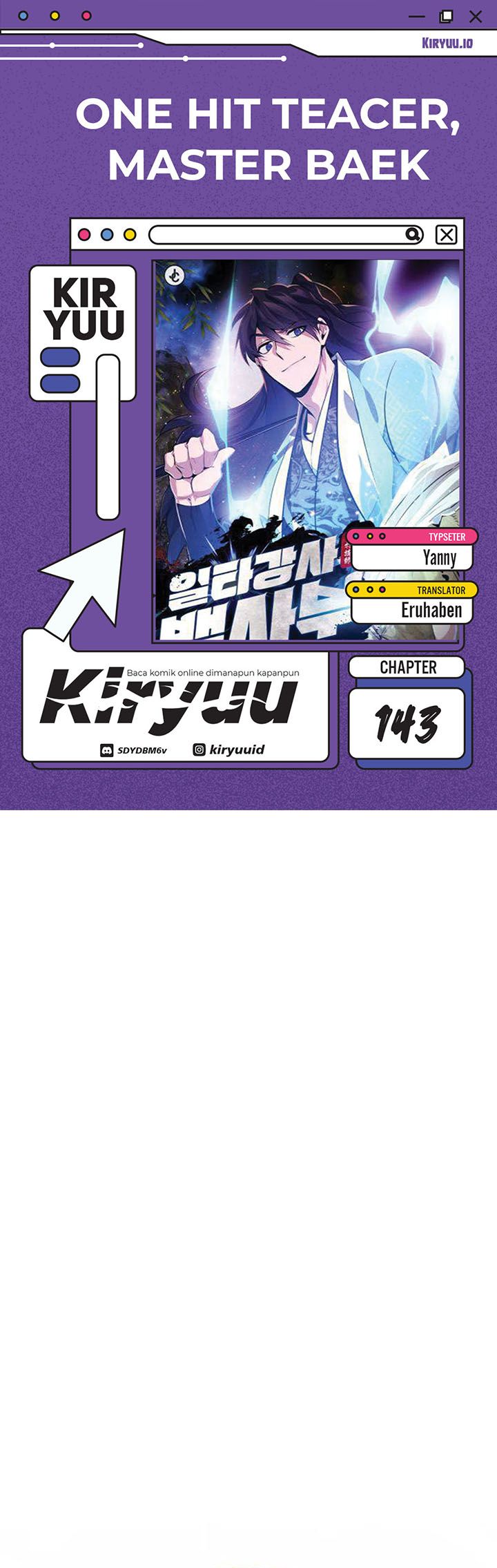 Number One Star Instructor Master Baek Chapter 143 Gambar 1