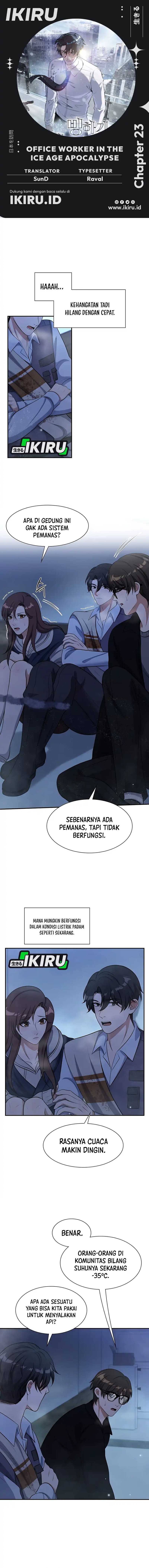 Office Worker in the Ice Age Apocalypse Chapter 23 Gambar 1