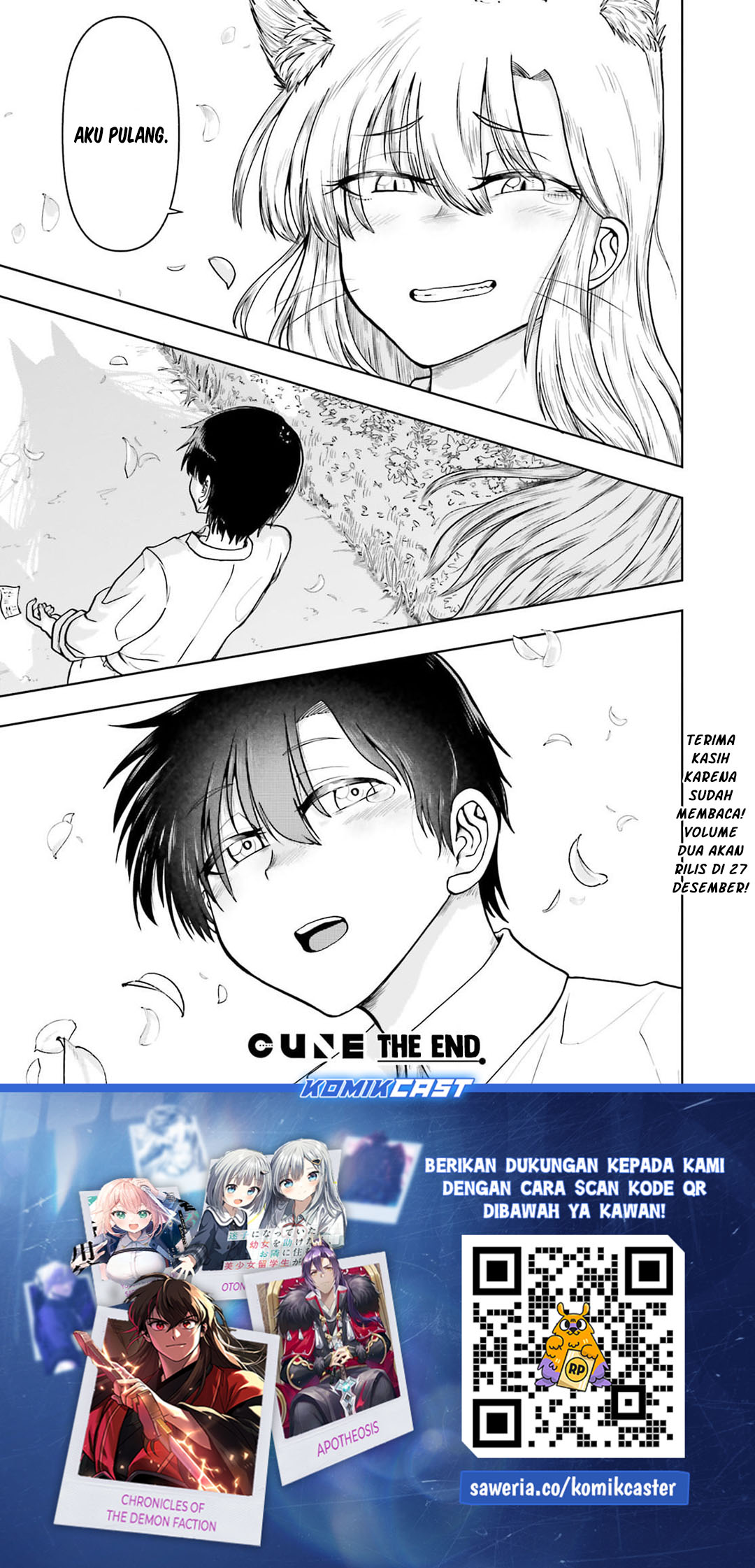 Okitsune Gal Katabami-san Chapter 21 END Gambar 12