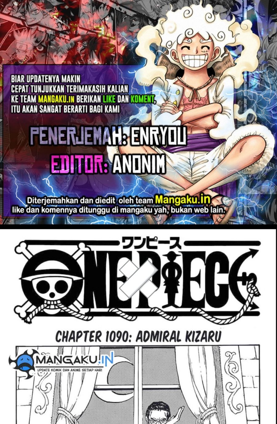 One Piece Chapter 1090 HQ Gambar 1