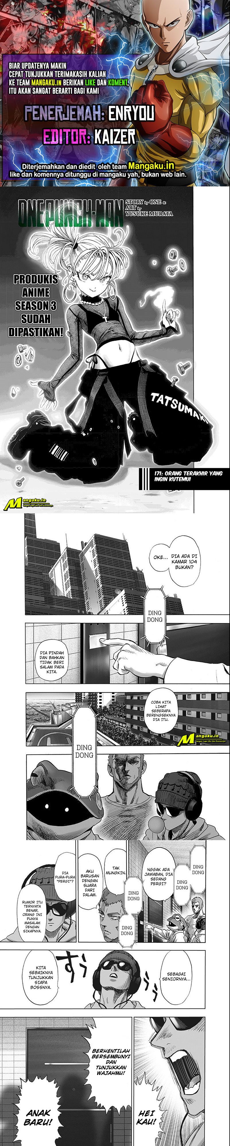 One Punch Man Chapter 221 Gambar 1