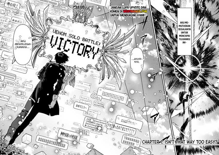 Ore, Yuusha janai desu kara. – VR Sekai no Chouten ni Kunrin Seshi Otoko. Tenseishi, Level 1 no Mushoku kara Restart suru Chapter 01 Gambar 6
