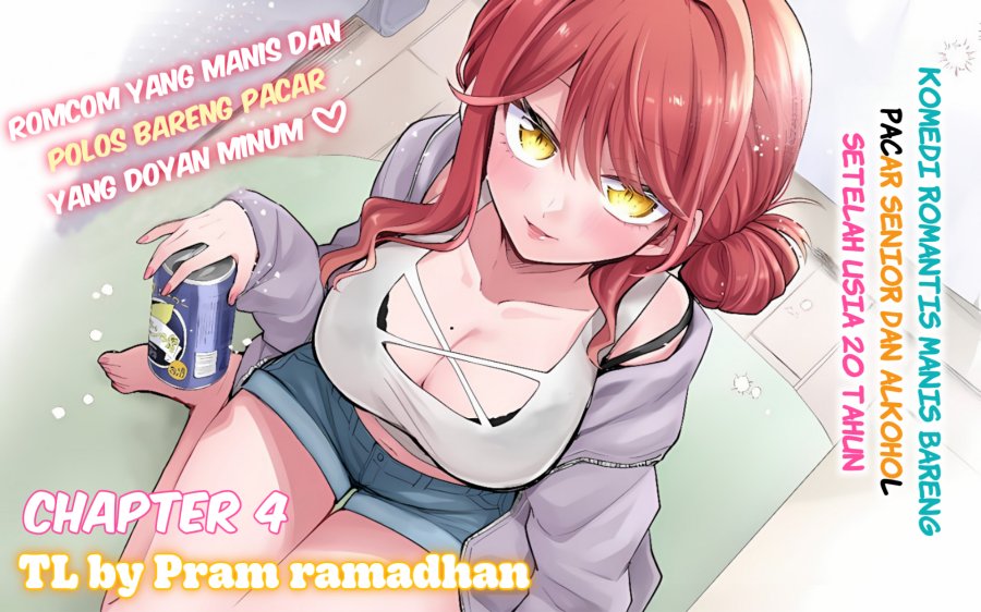 Osake to Senpai Kanojo to no Amaama Doukyo Lovecome wa Nijuusai ni Natte kara Chapter 04 Gambar 1