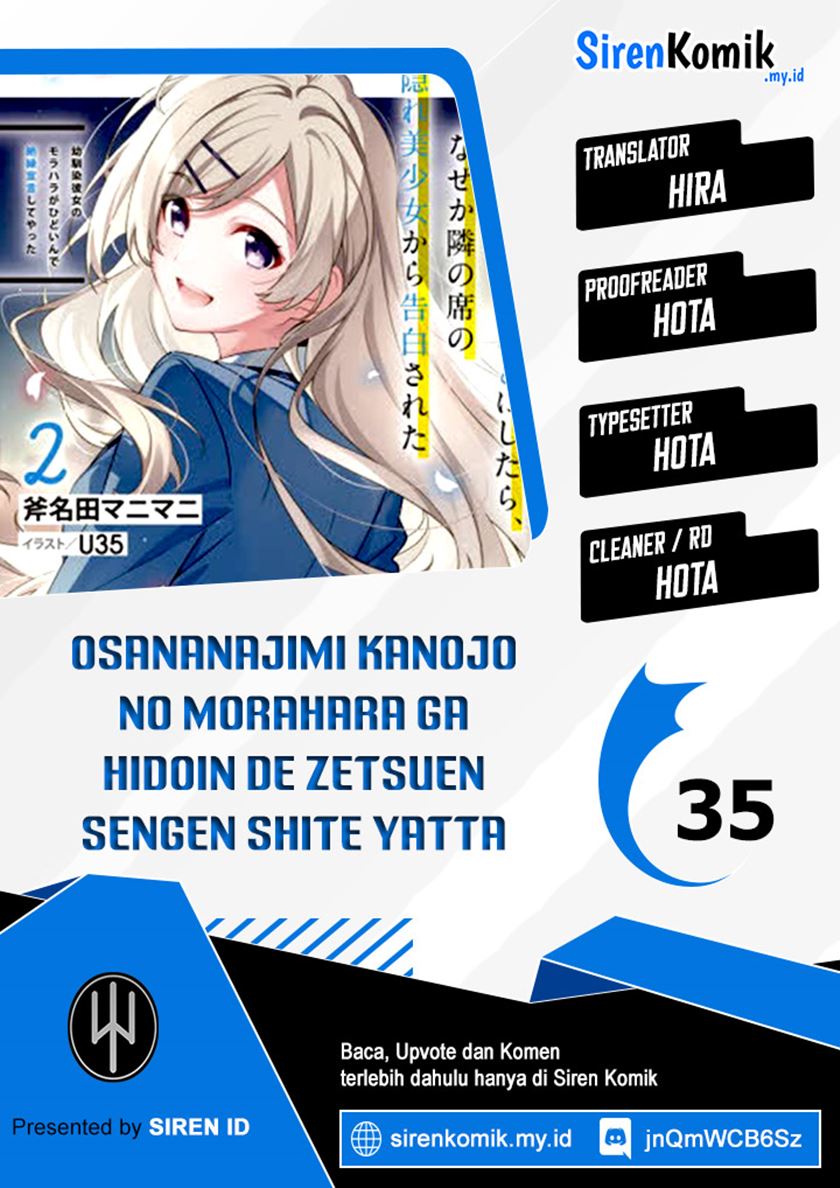 Osananajimi Kanojo no Morahara ga Hidoin de Zetsuen Sengen shite Yatta Chapter 35 Gambar 1