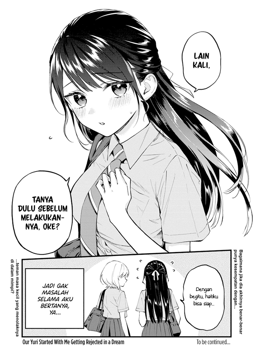 Our Yuri Started with Me Getting Rejected in a Dream Chapter 04 Gambar 6